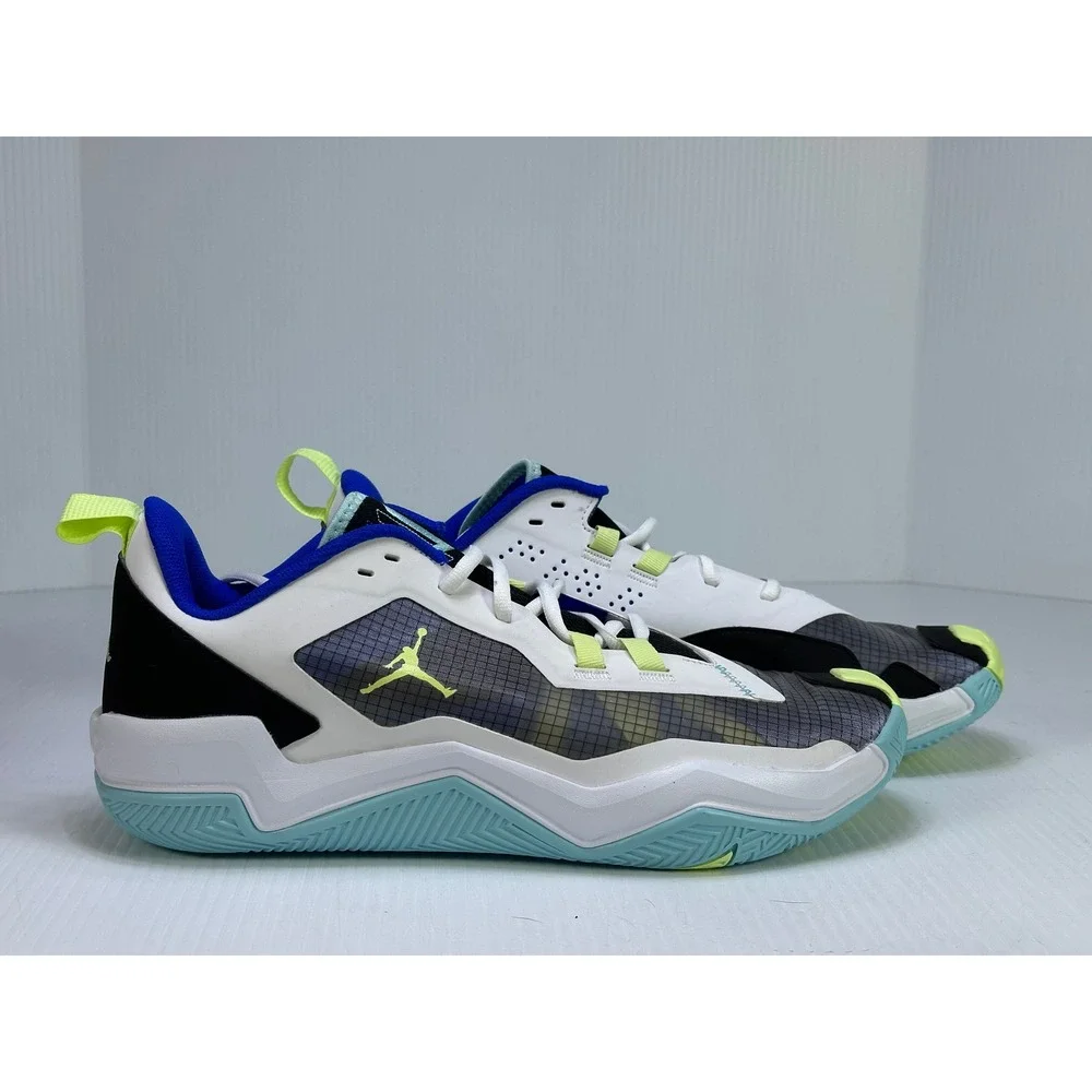 Jordan One Take 4 Mens Basketball Shoes Black White Electric Green DO7193-003